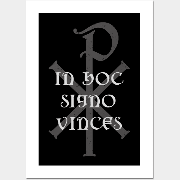 IN HOC SIGNO VINCES Chi Rho Christogram Wall Art by Beltschazar